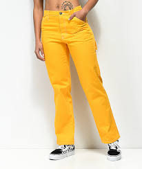 dickies yellow carpenter pants