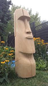 Moai Chainsaw Carvings Schnaitmann Schnaitmann Sven Schnaitmann Chainsawcarvingsschnaitmann Chainsaw Carving Woodsculpture Holz Schnitzen Dremel Schnitzen