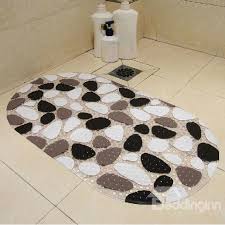 Unique Cobblestone Pattern Pvc Skidproof Bath Rug Beddinginn Com