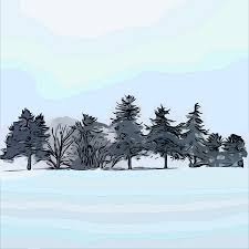 Instead of speed tree generated ones. Trees Hillside Snow Free Vector Graphic On Pixabay