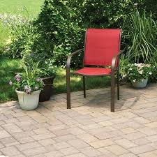 Mainstays Stacking Sling Chair Red Paprika Sling Chair Chair Cool House Designs