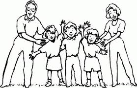 Seguro que querrás pintar unos dibujos del día de la madre con los que mamá quedará encantada. Familia Para Colorear