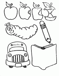 Preschool coloring pages help children to learn with pictures, get them used with the writing equipment and learn alphabets and numbers. School Coloring Sheets Janice S Daycare Coloring Home
