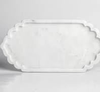BR & Sons Heritage White Marble Serving Tray for Kitchen, Pooja Thali,  Dinning Table and Decoration and Gift | Vanity Platter for Bathroom (11.75  x 6 ...
