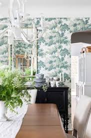 12 Best Places To Buy Wallpaper According To An Interior Designer In 2020 Design Dining Room Decor Rustic Green Wallpaper