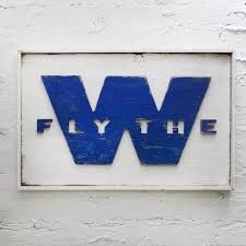 Fly The W Wooden Flag Chicago Cubs Art W Flag Cubs Wall Decor Etsy In 2020 Cubs Win Flag Cubs Decor Cubs Art