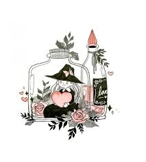 Kuntum Faiha On Instagram Pinktober 14 Love Potion Inktober Illustration Inktober2018 Ink Mandala Design Art Art Drawings Simple Ink Doodles
