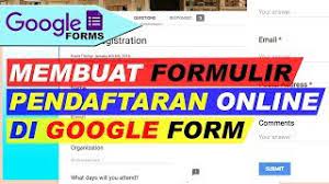 Maybe you would like to learn more about one of these? Cara Membuat Formulir Pendaftaran Online Di Google Form Youtube