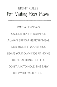 Eight Rules For Visiting A New Mom Motherhood Parenting Advise Newborn Curated Gifts Welcome Ba New Baby Products Motherhood Parenting The Good Son