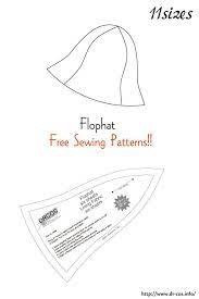 This Is The Pattern Of A Flophat Inch Size Letter Size 5 1 2 5 3 4 6 6 1 4 6 1 2 6 3 4 7 7 1 4 7 1 2 7 Sewing Hats Sewing Patterns Free Hat Patterns To Sew