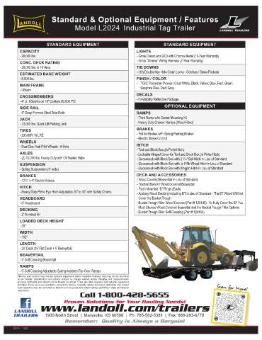 Landoll L2024A Flatbed Trailer