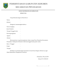 Surat keterangan kematian juga dapat diterbitkan oleh pihak kepolisian jika ada alasan khusus seperti karena telah melewati otopsi jenazah atau yang lainnya. 15 Artikel Contoh Surat Pernyataan Kematian Kumpulan Contoh Surat