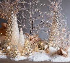 Pre Lit Beaded Glass Trees Pottery Barn