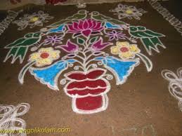 Flower Pot Kolam 2014 Flower Pots Very Beautiful Flowers Little Buds
