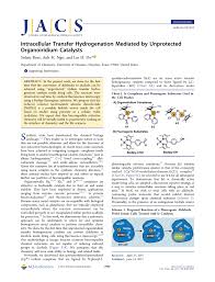 Pdf Intracellular Transfer Hydrogenation Mediated By