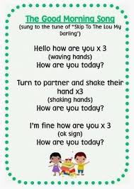 We had to break the songs in several pages, otherwise the page takes too long to load. Morning Routine Song Posters Welcome Songs Good Morning Song School Songs