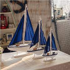 Blue Sail Sail Boat Barche