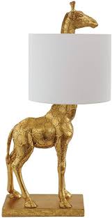 Creative Co Op Da7565 Da8698 Giraffe Lamps Come In Gilded Gold Or White Finish Eclectic Table Lamps Deep Discount Giraffe Lamp Eclectic Table Lamps Lamp