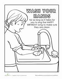 I could have assembled them myself but both my children benefit from practice with cutting. Hand Washing Worksheet Education Com