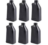 Amazon.com: Hacaroa 6 Pack Plastic Engine Oil Jugs with Lid, 34 Oz Motor  Oil Bottle Storage Container, Black Empty HDPE Bottle Jug for Bleach, ...