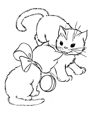 Big Kitten Coloring Pages The Kitten Is A New Born Little Cat This Term Is Used For Cats Under The Age Of 7 In 2020 Kittens Coloring Cat Coloring Page Coloring Pages