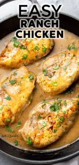 Easy Ranch Chicken Healthy Dinner Recipes Chicken Easy Chicken Recipes Meals Involving Chicken