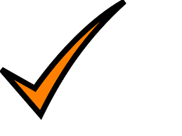 Check Mark- Orange Clip Art at Clker.com