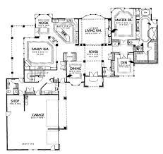 Traditional Style House Plan 4 Beds 5 5 Baths 5823 Sq Ft Plan 48 745 L Shaped House Plans House Plans 2 Story L Shaped House