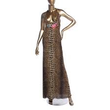 Jean Paul Gaultier Soleil Leopard Print Maxi