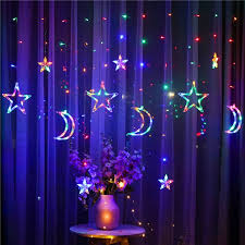 What should i put on my bed for christmas? Led Curtain Moons Stars Christmas Lights Room Lights Decor Fairy Curtain String Light Wedding Bedroom New Year S Decoration Led String Aliexpress