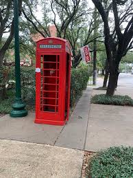 Again, both standard ways of asking a caller to wait on the phone. Jasper Scherer On Twitter Psa That Red Telephone Booth You Ve Driven By A Million Times On Montrose Blvd Is On Sale For 1 750 As Part Of The Recently Closed Black Labrador Pub S