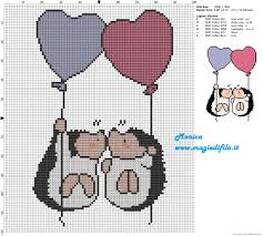 At craftsfromspace (like spacecrafts haha nice) you will find all these patterns. Porcupines In Love Cross Stitch Pattern 100x120 6 Colors Free Cross Stitch Patterns Simple Unique Alphabets Baby