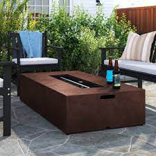 Check spelling or type a new query. Ebern Designs Scullion 12 H X 56 W Concrete Propane Outdoor Fire Pit Table Reviews Wayfair