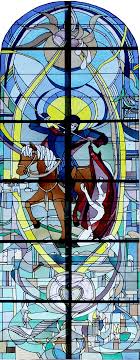 Sankt martin, sankt martin, sankt martin ritt durch schnee und wind. St Martin Kirchengemeinde Bramsche Das St Martin Fenster Im Seitenschiff