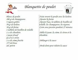 Blanquette Poulet Cookeo Recette Recette Blanquette De Poulet