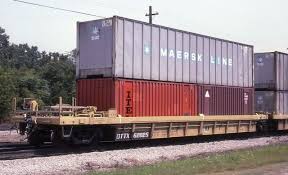 1980s Intermodal Freight Transport Train Car Scale Models Cars