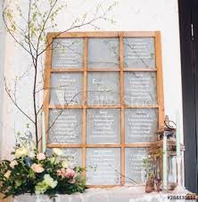 Wedding Photography Rustic Seating Chart With Floral