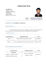 Sample of cv for job application format. Cctv Technician Cv Format June 2021