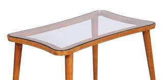 A square, clear glass top lends a. Mid Century Modern Coffee Table With Glass Top For Sale At Pamono