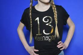 Birthday Outfits For 13 Year Olds Girls 13th Birthday Shirt 13 Year Old Shirt Teenager Etsy Birthday Shirts Kids Birthday Shirts Birthday Girl Shirt