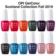 12 new colours from opi scotland collection purchase from