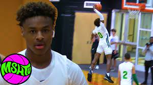 Maybe you would like to learn more about one of these? Bronny Dunks With Ease Blue Chips Highlights Rayvon Griffith Jahzare Jackson Khoi Thurmon Youtube Lebron James Jr Dunk Lebron James