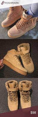 Nike Air Force 1 High Top Tan Wheat Nike Air Force 1 High Air Force 1 High Tops Nike Air Force