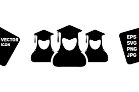 Download College Icon Vector Female Group Student Graphic By Tuktuk Design Creative Fabrica PSD Mockup Templates