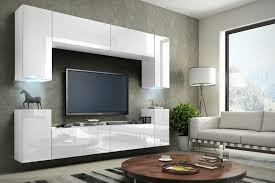 Wohnwände mit viel stauraum und ansprechenden designs jetzt online bestellen bei cnouch. Wohnwand Hangend Tv Wand Fernseherschrank Hochglanz Hangwand Wohnzimmer Concept1 Ebay
