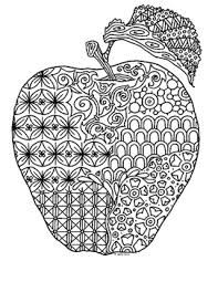 Zentangle dalmatian dog coloring page. Apple Zentangle Coloring Page By Pamela Kennedy Tpt