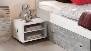 Kundeigene demontage, transport und montage. Schlafzimmer Stefan Box 5 Bett Schrank Weiss Beton 180x200