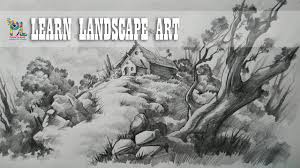 Landscape Drawing And Shading With Pencil Paintingtube Pencil shading drawing at getdrawings | free download from getdrawings.com. landscape drawing and shading with pencil