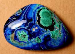 Fascinating Polished Azurite And Malachite Rocks And Minerals Minerals And Gemstones Rocks And Gems