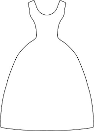 Free Silhouette Dress Pattern From The New Book Cloth Doll Artistry Dress Templates Paper Dress Dress Card